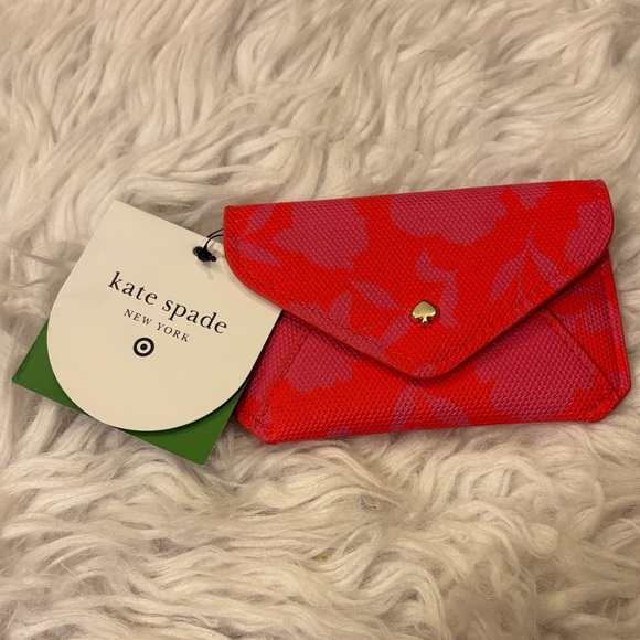 Kate Spade NY by Target Mini Wallet, Red/Pink - Picture 1 of 4